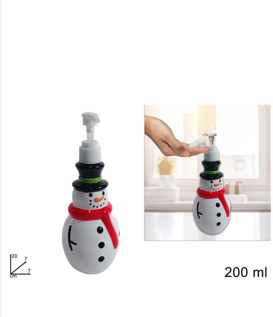 DOSA SAPONE NATALIZIO DA 200 ml
 [Conf.da 12 pezzi]