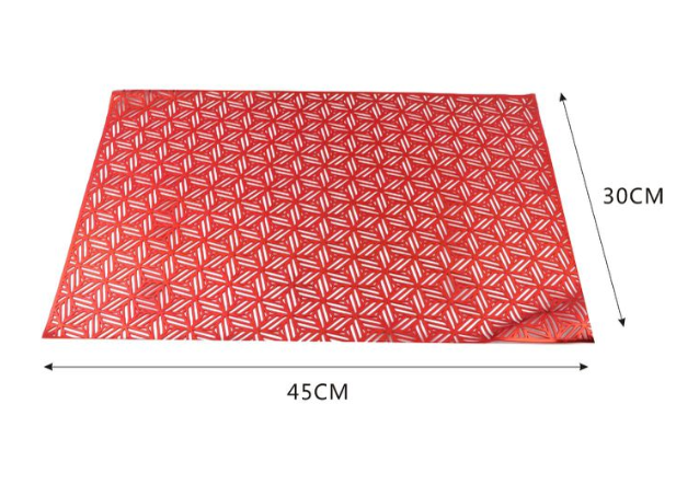 TOVAGLIETTA ROSSA IN PVC 30x40 cm
 [Conf.da 12 pezzi]