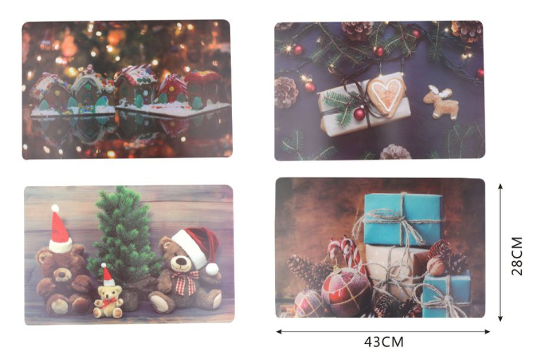 TOVAGLIETTA NATALIZIA  43x28cm
 [Conf.da 12 pezzi]