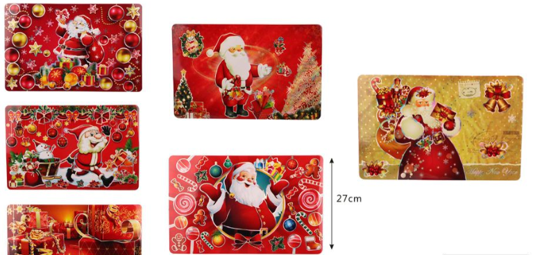 SOTTOPIATTI NATALIZI mis:42x27 cm
 [Conf.da 12 pezzi]