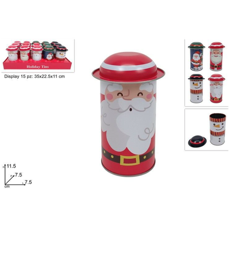 BARATTOLO IN LATTA NATALIZIO
 [Conf.da 15 pezzi]