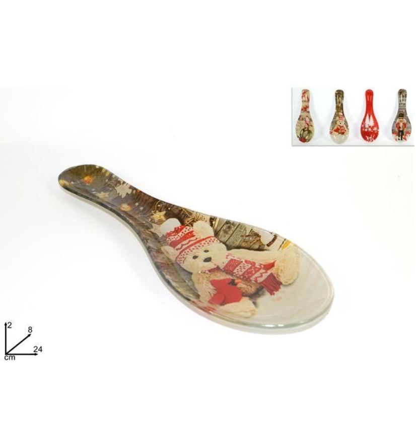 POGGIA MESTOLO IN VETRO 
 [Conf.da 12 pezzi]