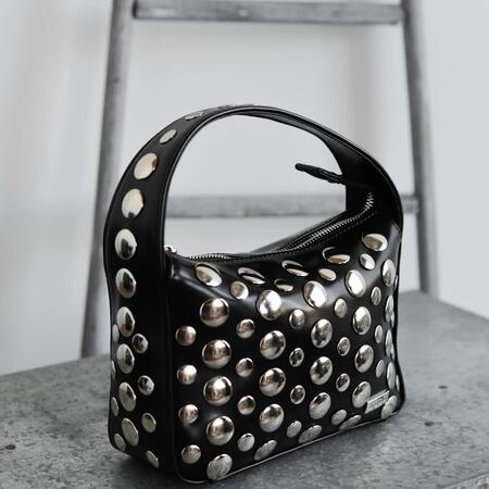 Tracolla Borchie Nera