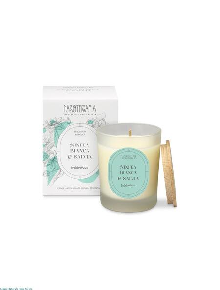 Nasoterapia Candela profumata Ninfea Bianca e Salvia