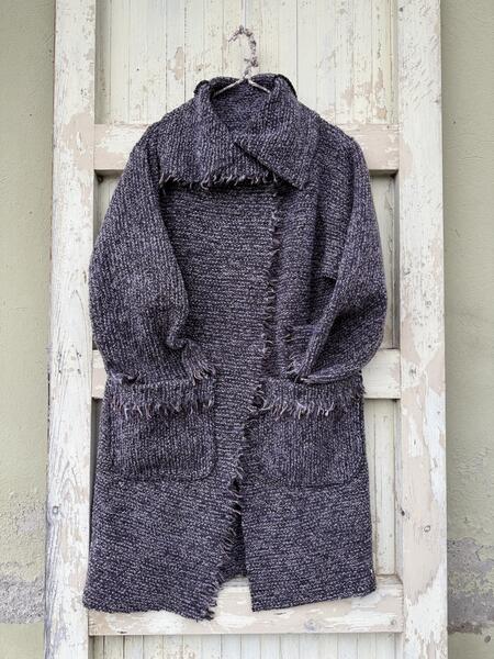 Giacca viola mélange