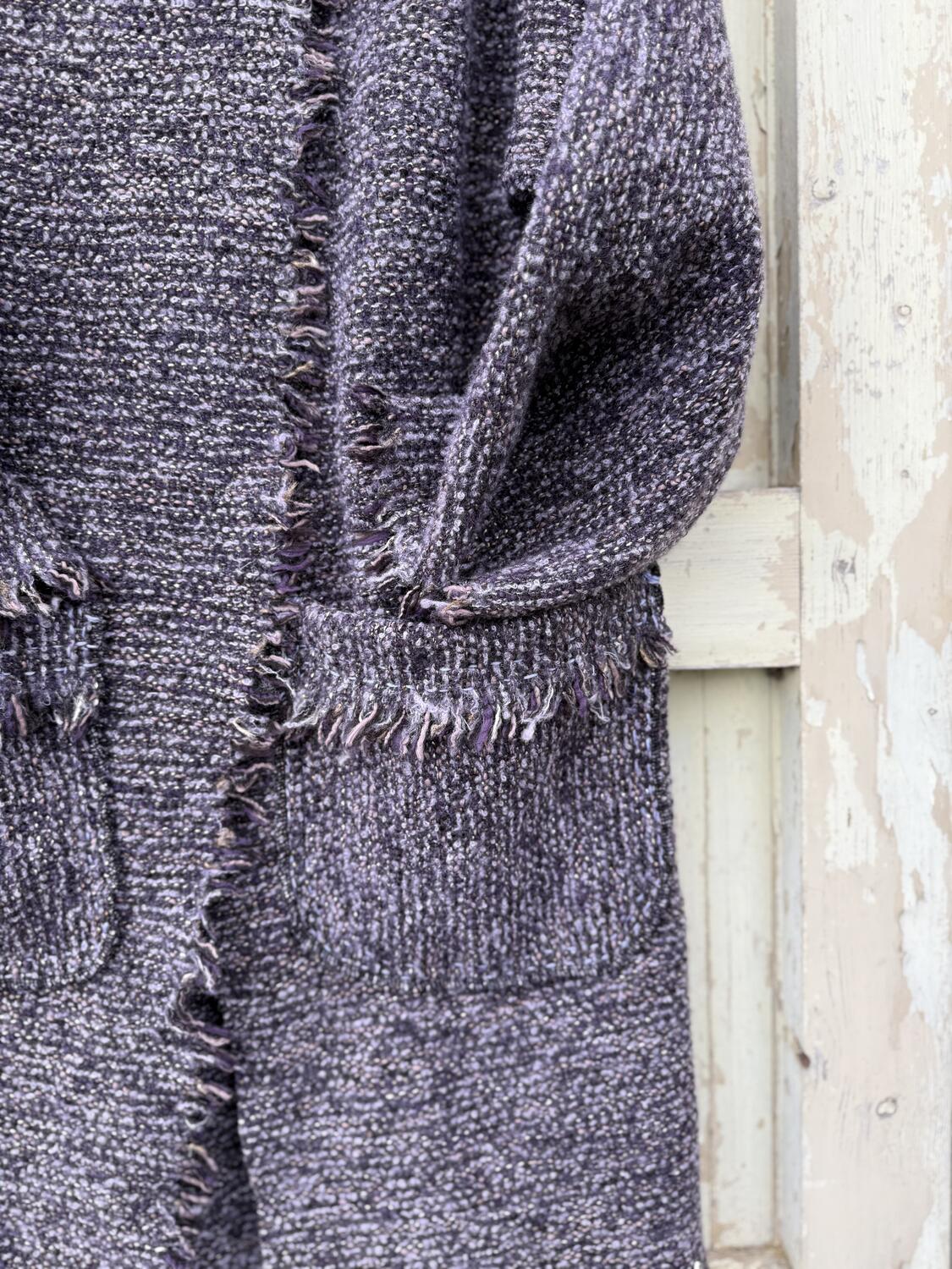 Giacca viola mélange