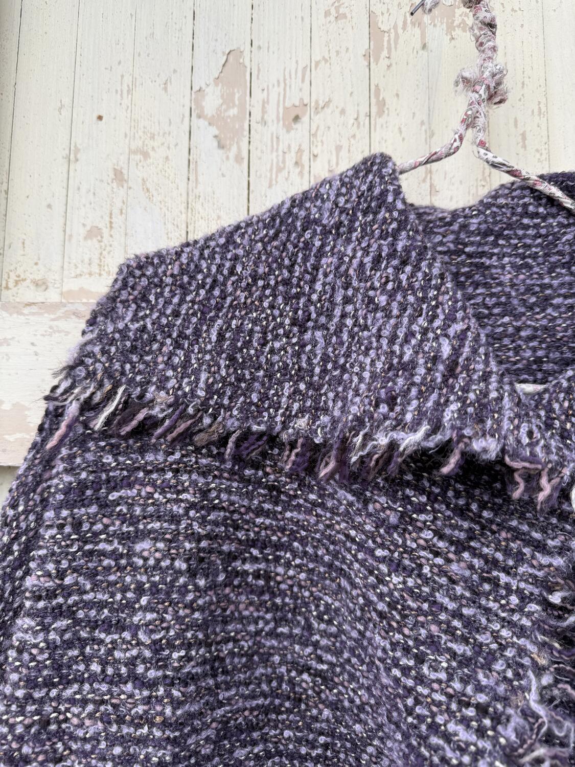 Giacca viola mélange