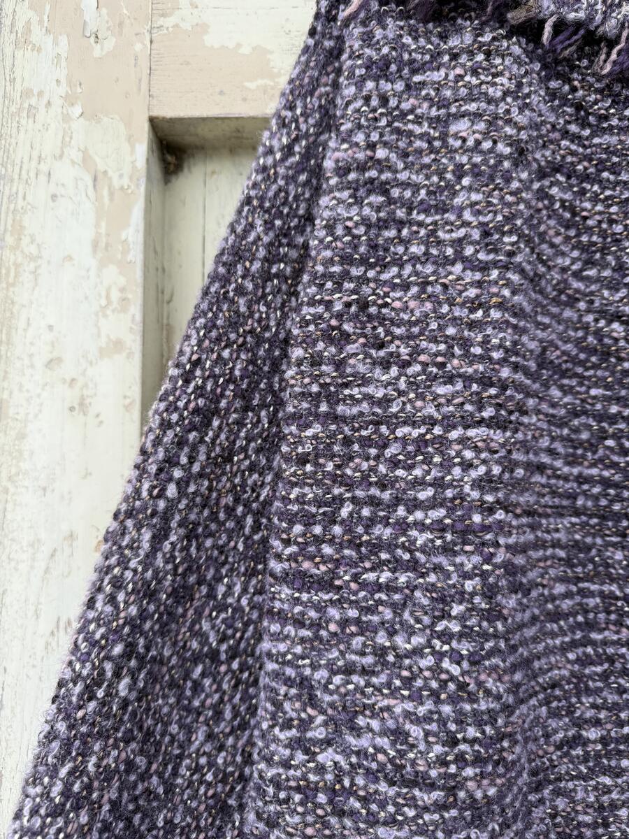 Giacca viola mélange