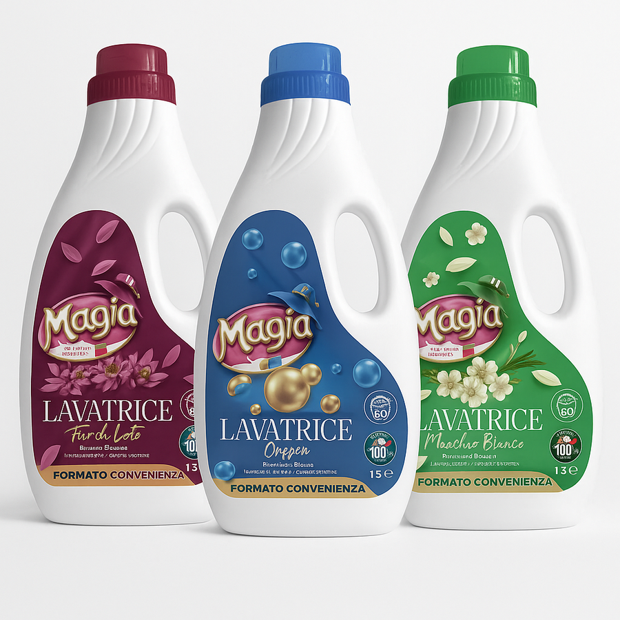MAGIA DETERSIVO LAVATRICE 60 LAVAGGI 1,5 LT (Confezione d 9 pezzi) 