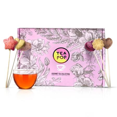 Set Regalo Tea-Pop, Scatola Elegante con 18 Deliziosi Tea-Pop