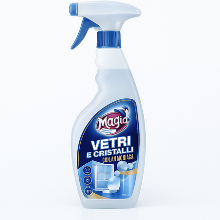 MAGIA SPRAY VETRI CON AMMONIACA 750 ML (Confezione da 12 pezzi) 