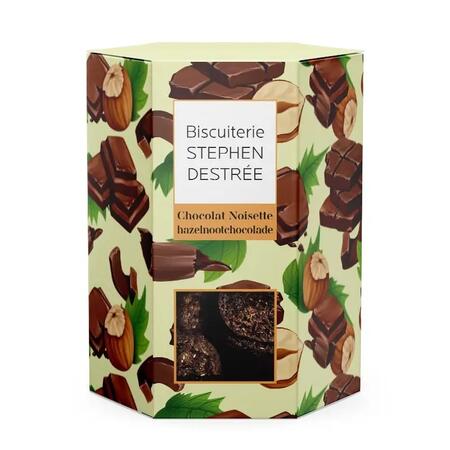 Scatola di Biscotti al Cioccolato e Nocciole 