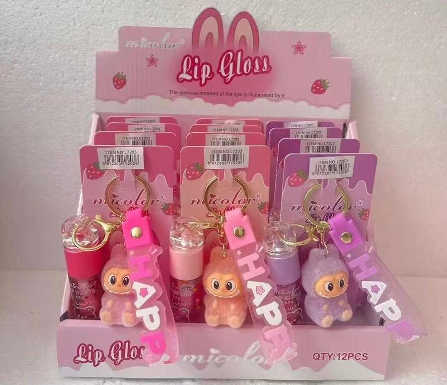 MICOLOR LIPGLOSS CON PORTACHIAVE
 [Conf.da 12 pezzi]