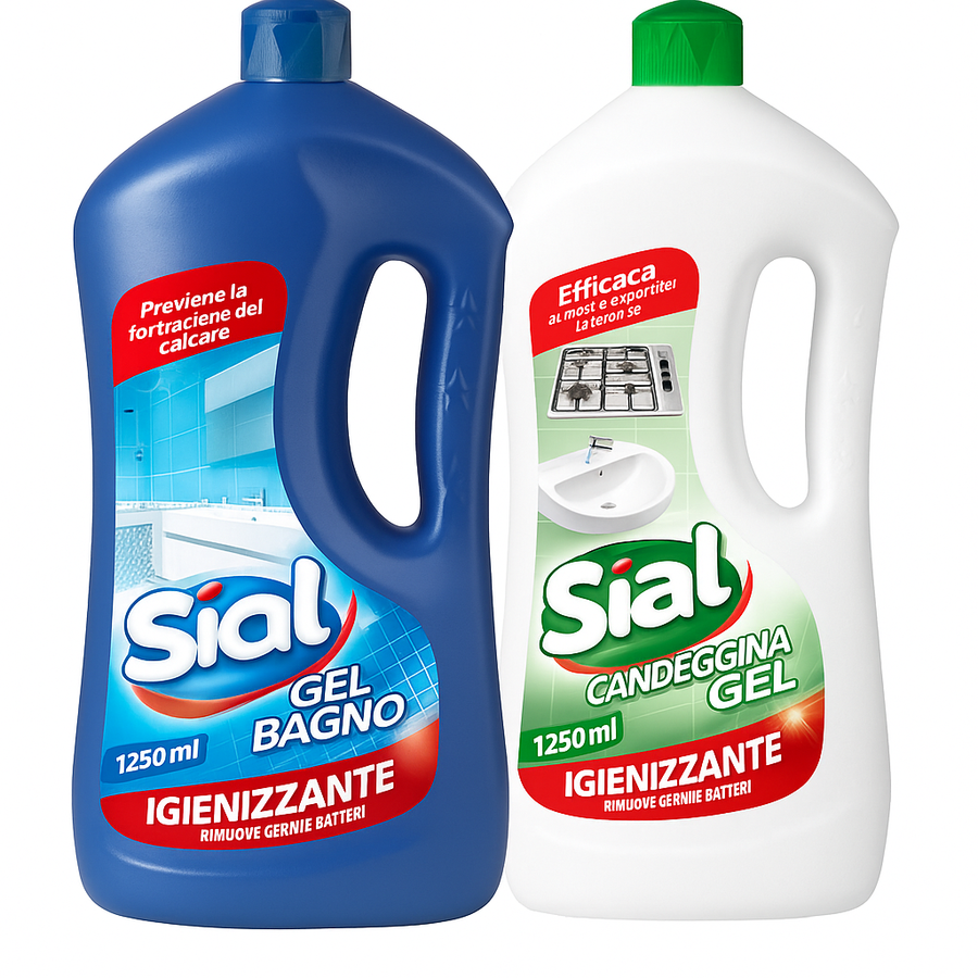 SIAL DETERSIVO BAGNO 1250 ML (Confezione da 10 pezzi) 
