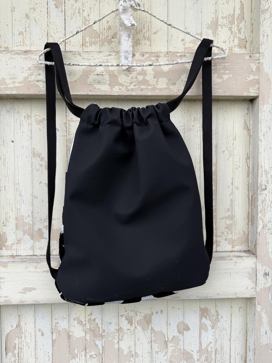 Zaino argento e nero