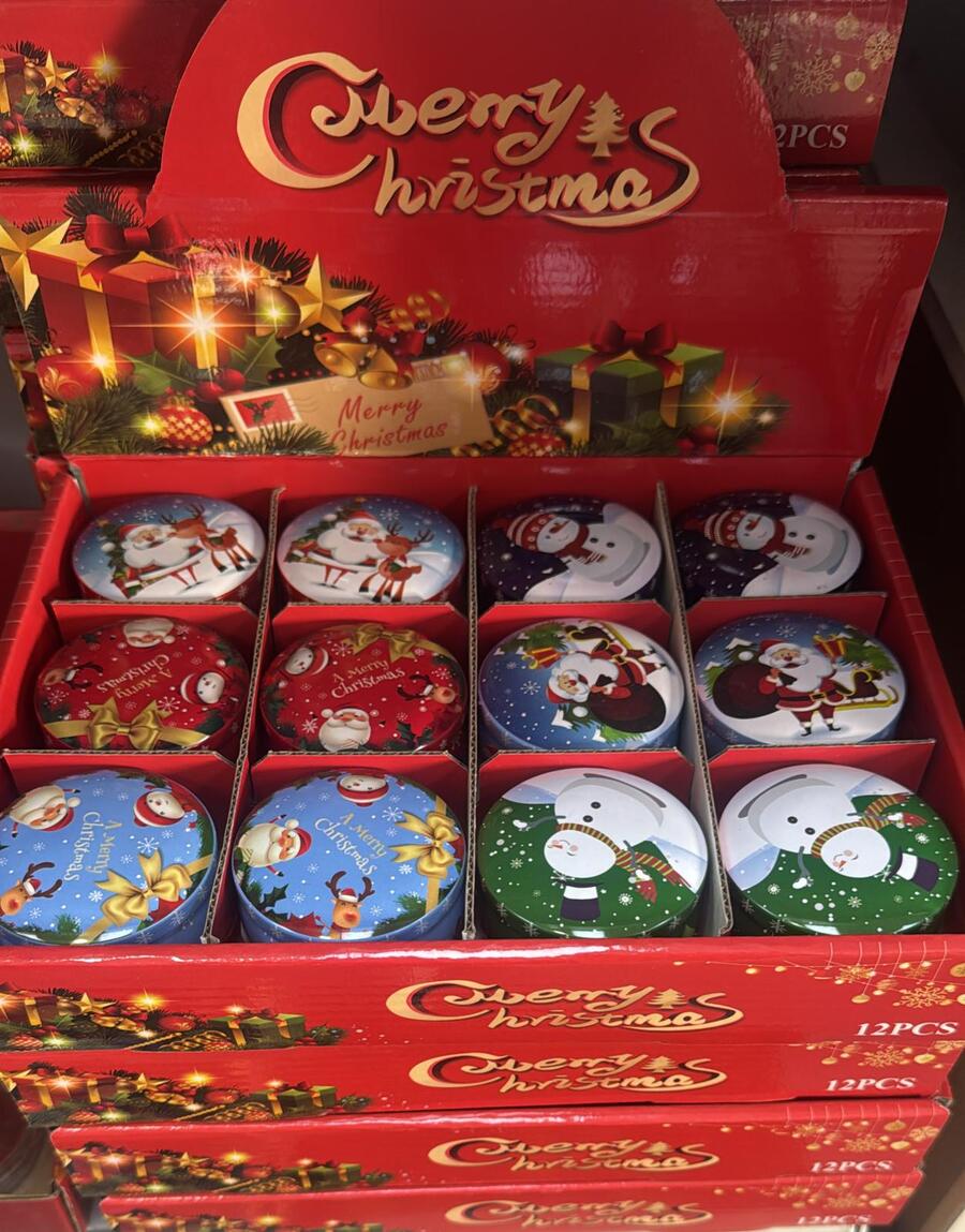 MERRY CHRISTMAS CANDELA PROFUMATA Diam. 5 cm ø
  [Conf.da 12 pezzi]