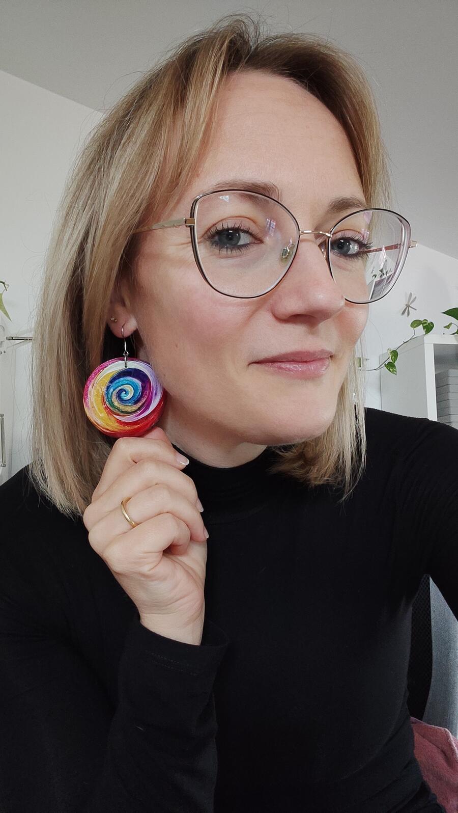 Orecchini Asimmetrici #357