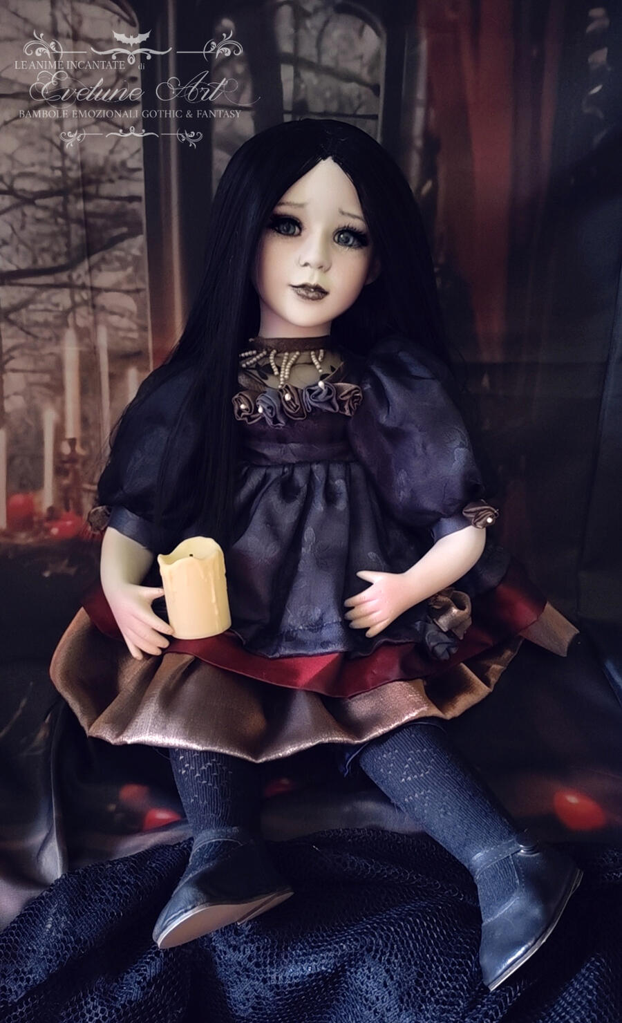 Zoe - Bambola in porcellana fatta a mano