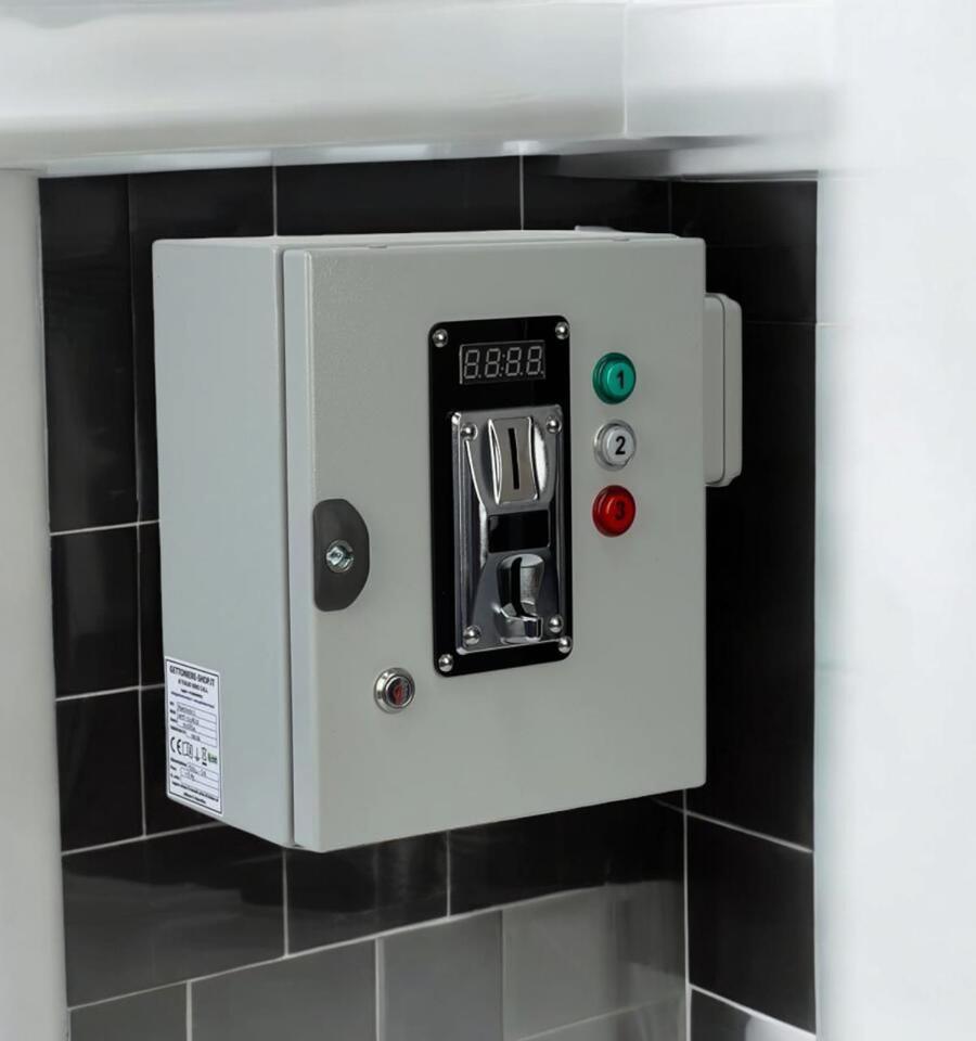 Gettoniera toelettatura cani 3 utenze – Acqua calda/fredda + prese 230Vac