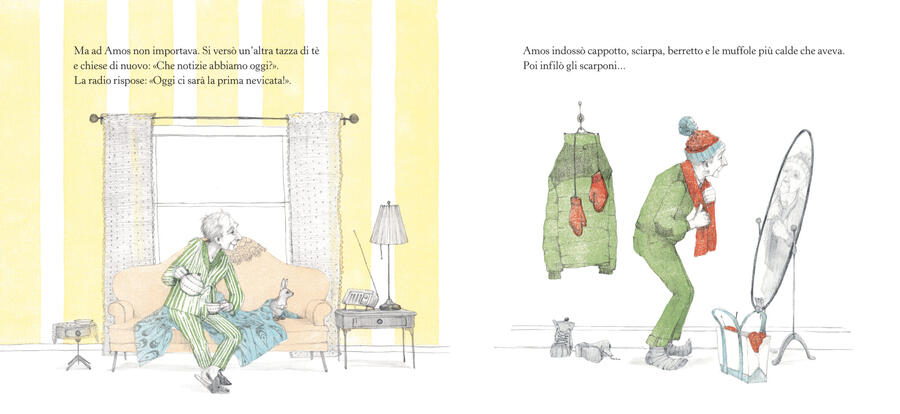 Amos Perbacco aspetta la neve