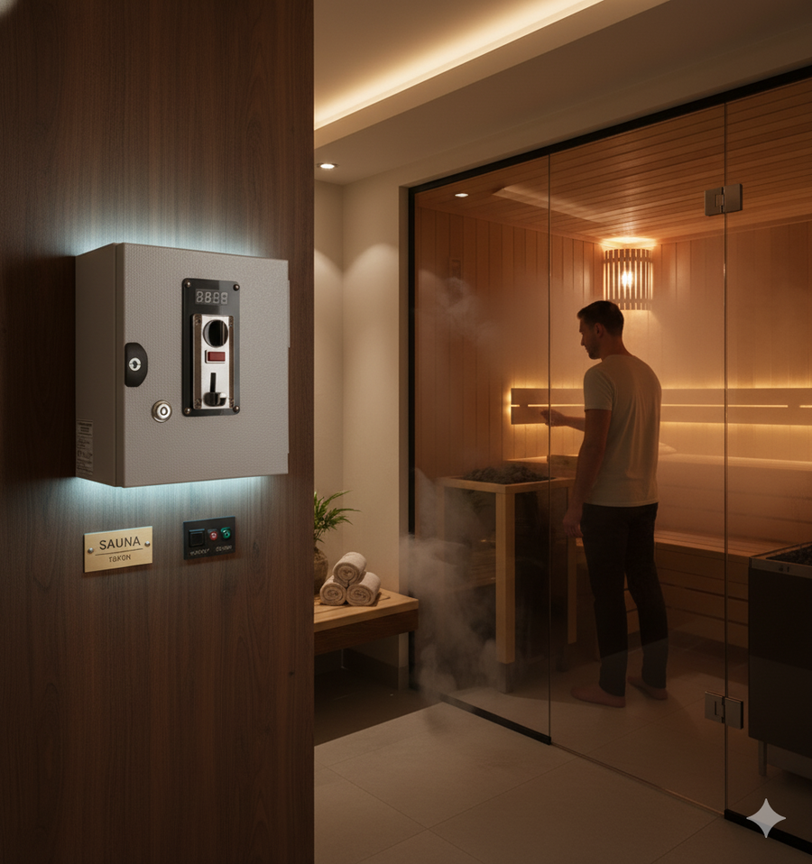 Gettoniera Universale per Sauna a 230V / max 3500W (per interni)