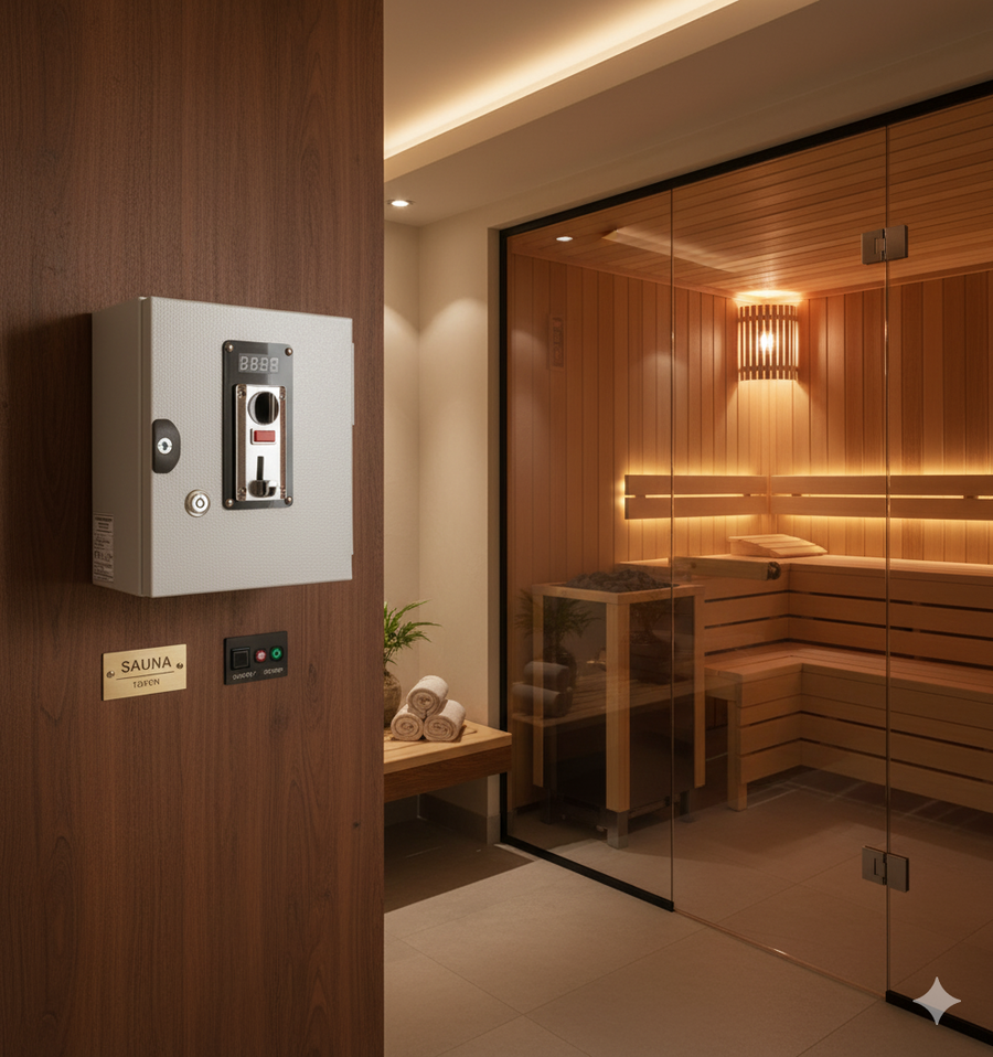 Gettoniera Universale per Sauna a 230V / max 3500W (per interni)