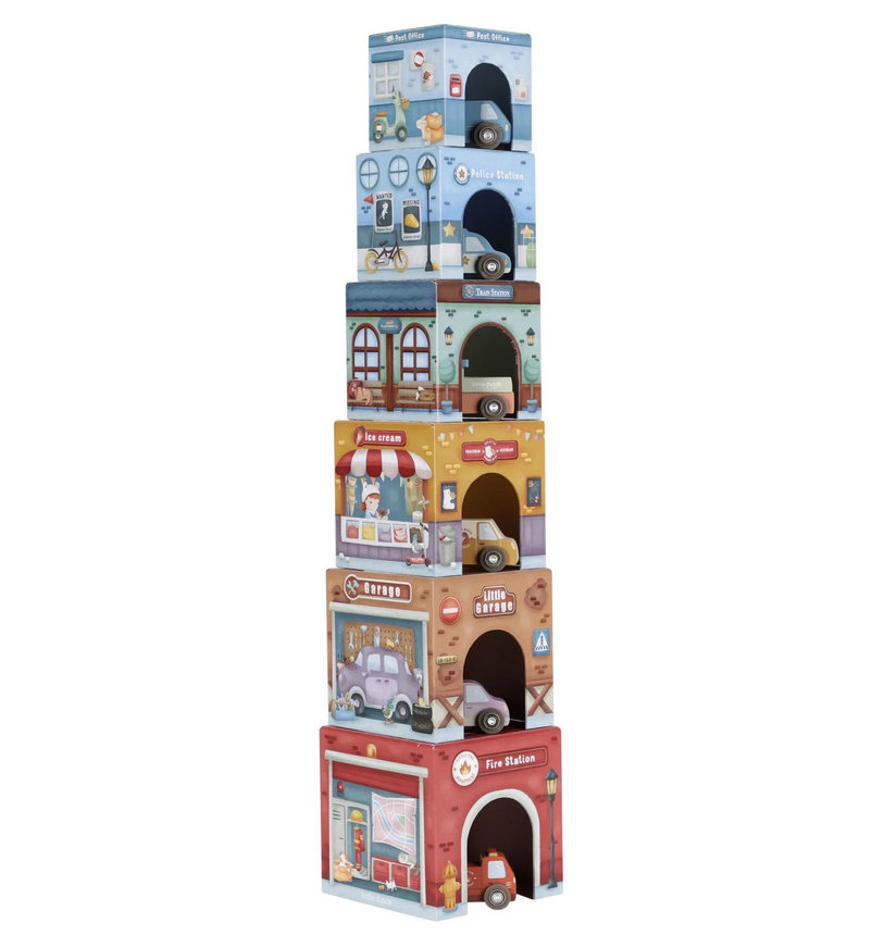 Cubi impilabili con macchinine 