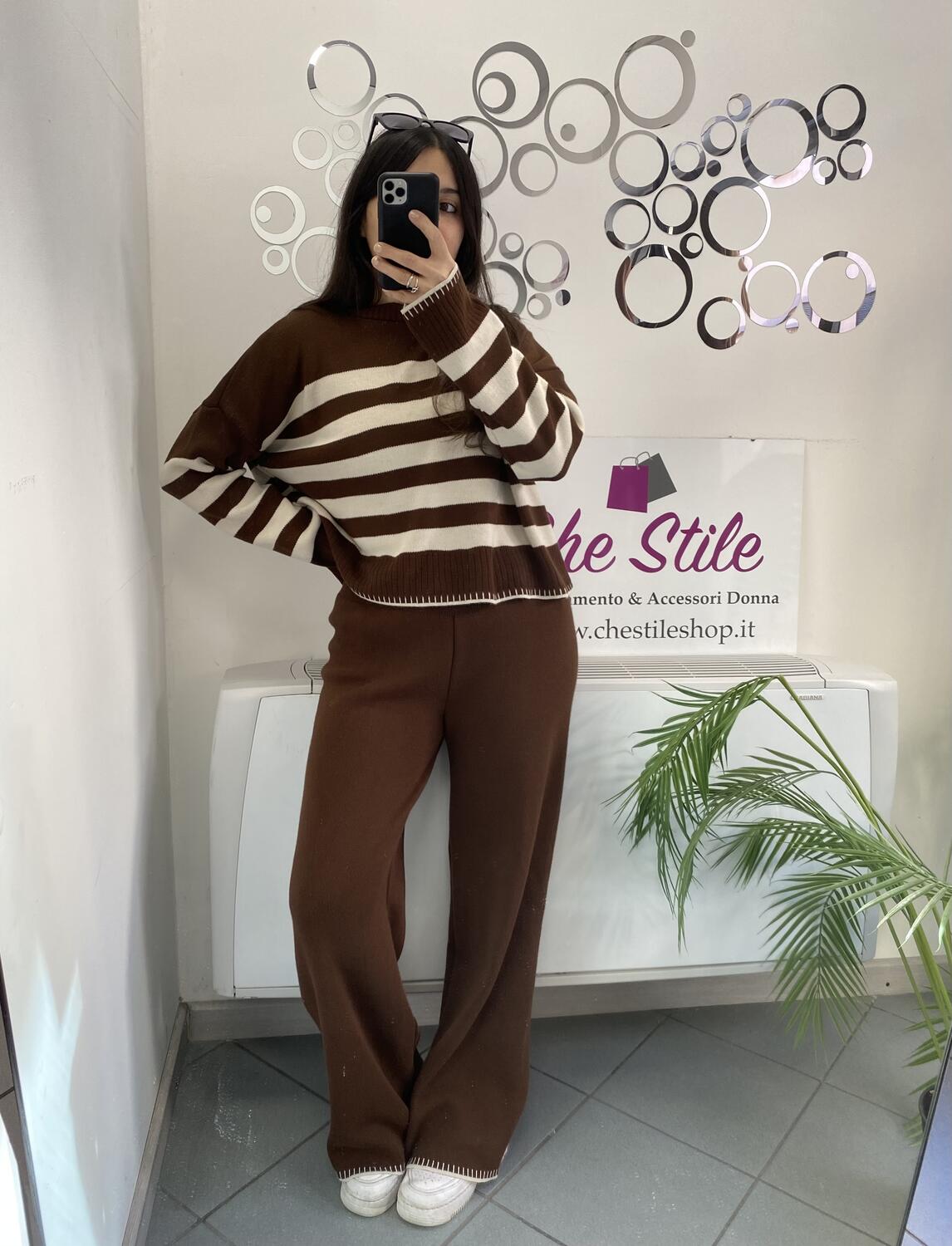 NOVITÀ Completo in maglia in misto lana