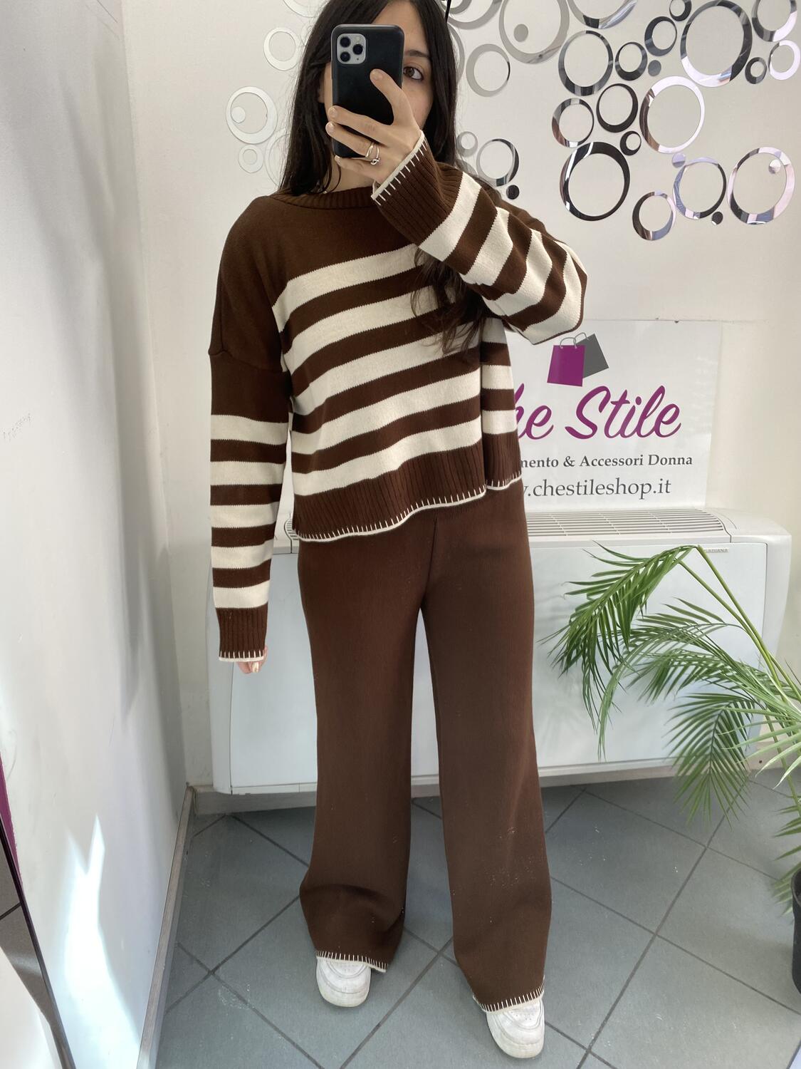 NOVITÀ Completo in maglia in misto lana