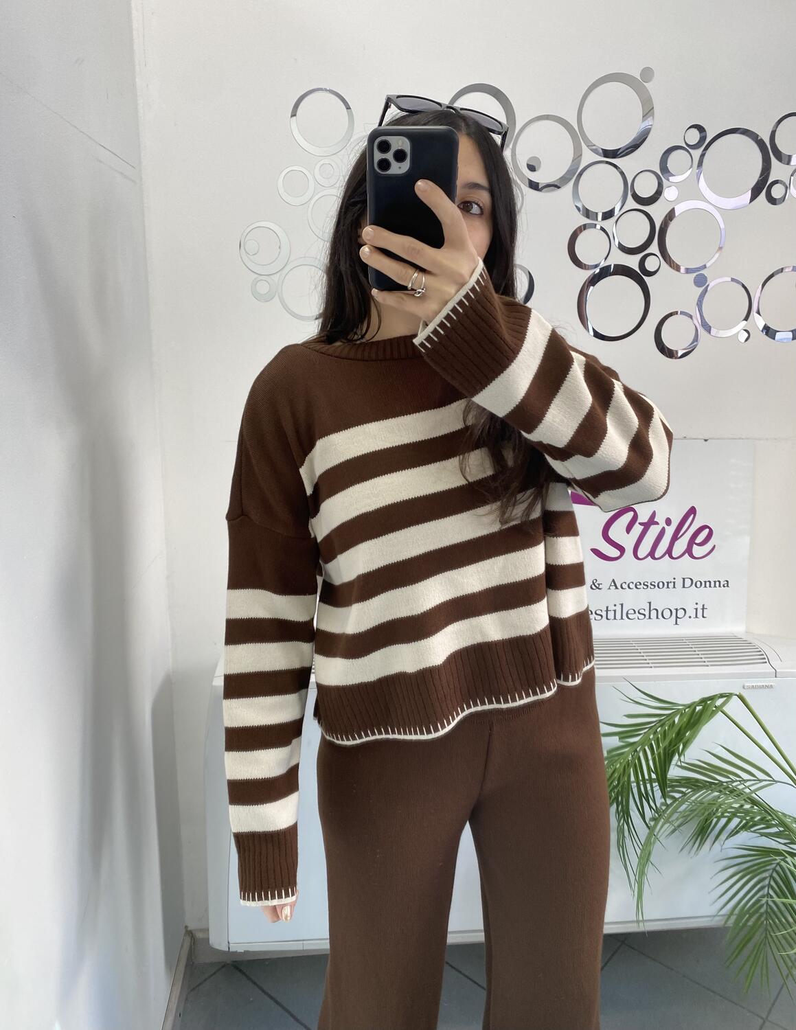 NOVITÀ Completo in maglia in misto lana