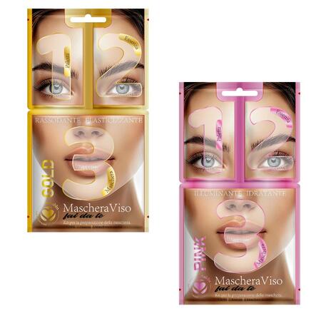SETABLU MASCHERA VISO DIY GOLD 30 GR + 5 GR (Confezione da 10 pezzi)