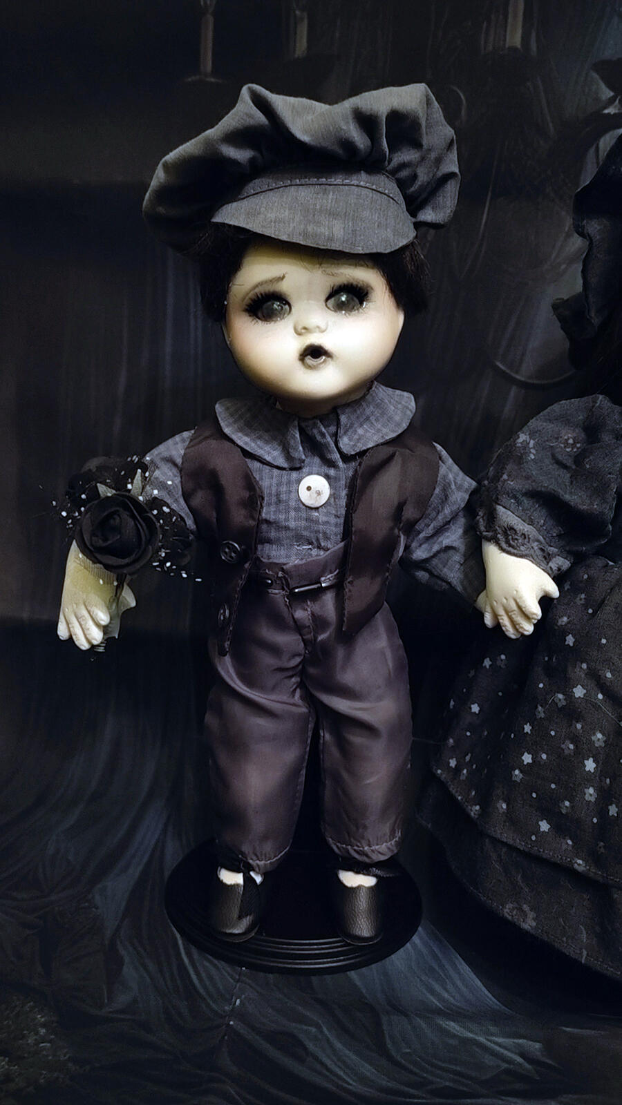 Gemelli delle Ombre Jim e Jessy - Bambole in porcellana