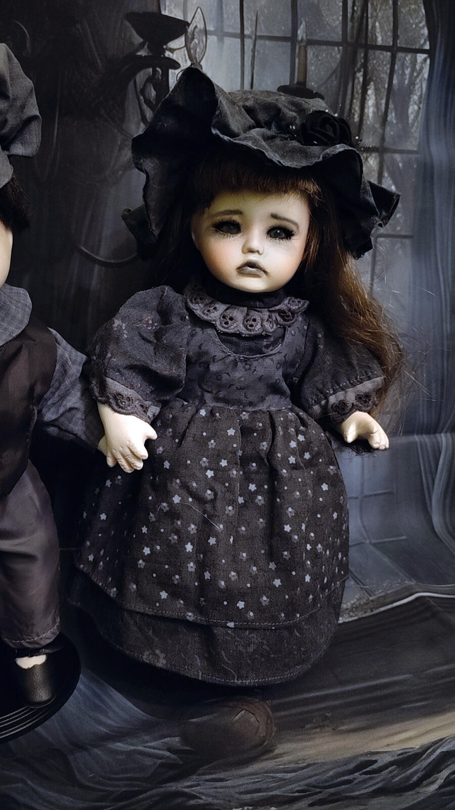 Gemelli delle Ombre Jim e Jessy - Bambole in porcellana