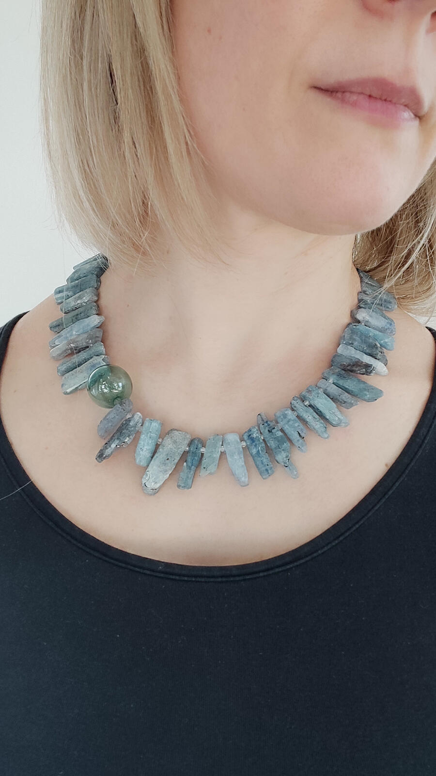 Collana Vetro e Cianite