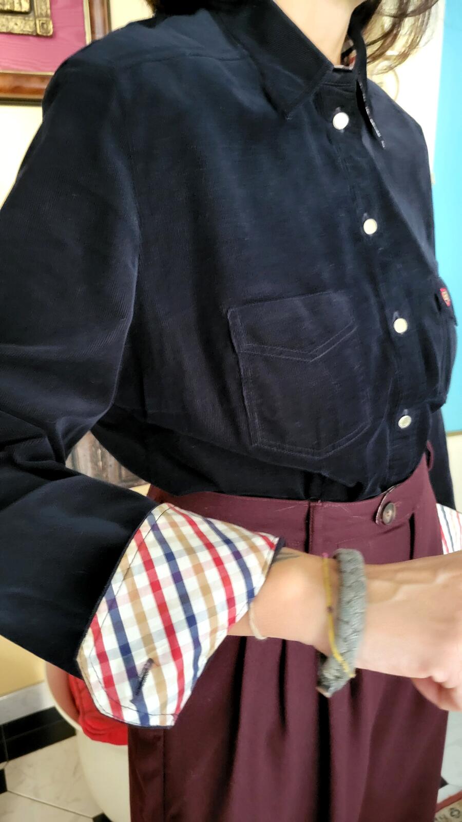 Camicia Velluto Black