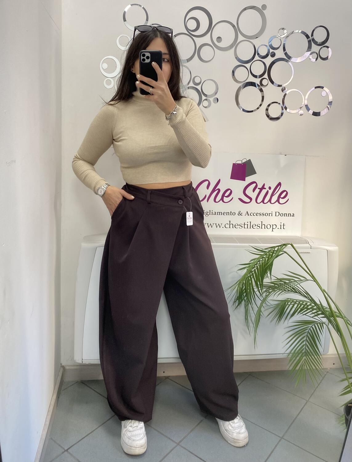 NOVITÀ Pantalone baggy chiusura storta