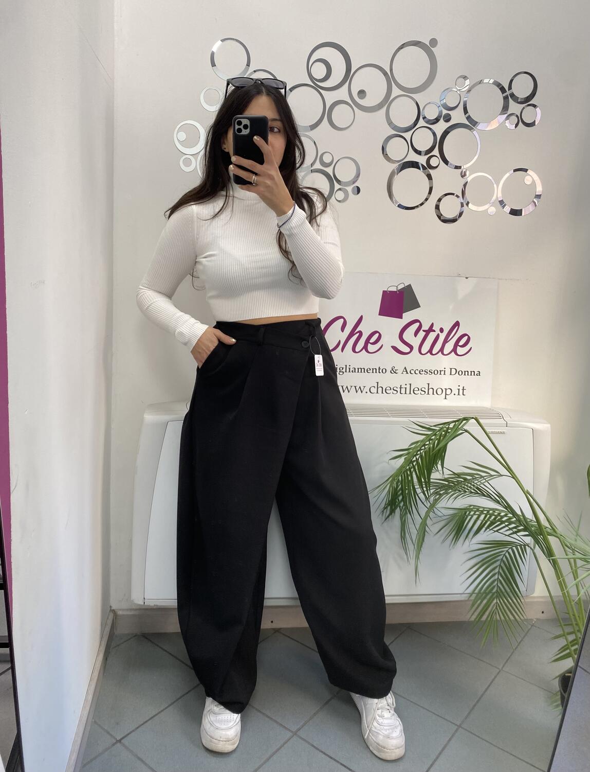 NOVITÀ Pantalone baggy chiusura storta