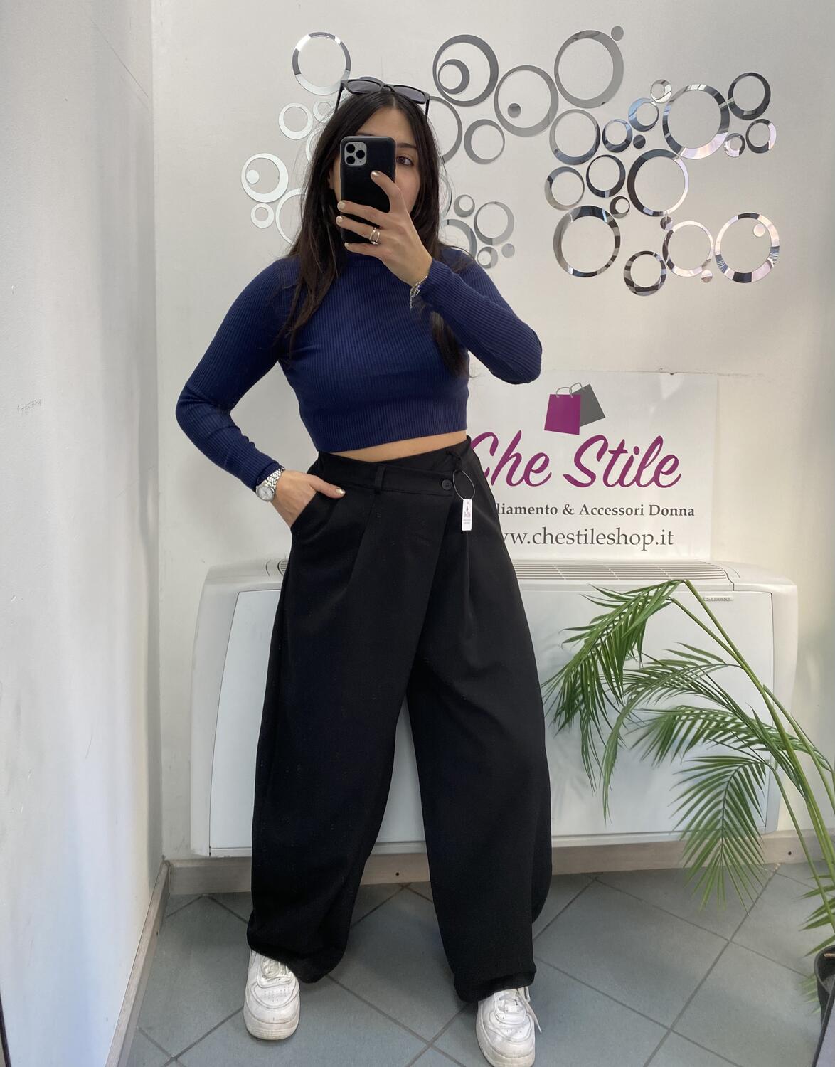 NOVITÀ Pantalone baggy chiusura storta