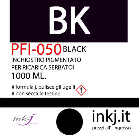 BK BUSINESS BLACK DA 1000 ML. INCHIOSTRO PIGMENTATO COMPATIBILE PER PLOTTER CANON TC-20, TC-21 TC-21-M