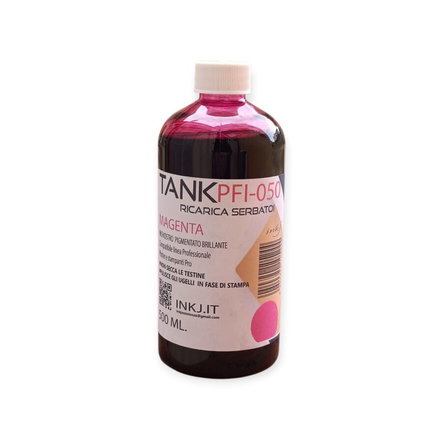  TANK  PFI-050 4 X 500 ML. INCHIOSTRO PIGMENTATO COMPATIBILE BK-M-Y-C PER PLOTTER CANON TC-20, TC-21  TC-21-M