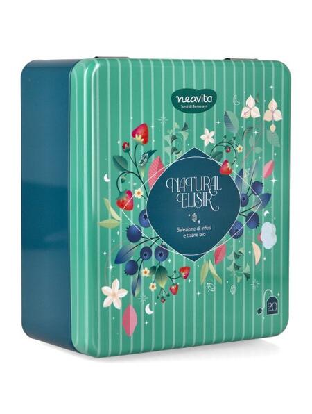 Neavita Cofanetto "Natural Elisir" In Latta 4 Scomparti 20 Bustine