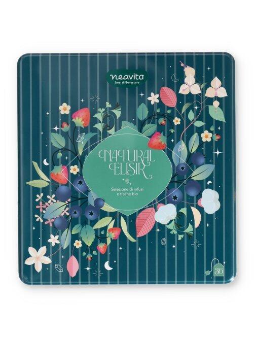 Neavita Cofanetto "Natural Elisir" In Latta 9 Scomparti 36 Bustine