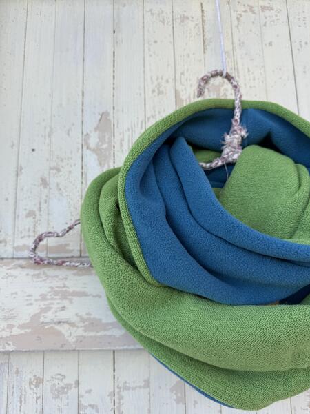 Sciarpa verde e azzurra 