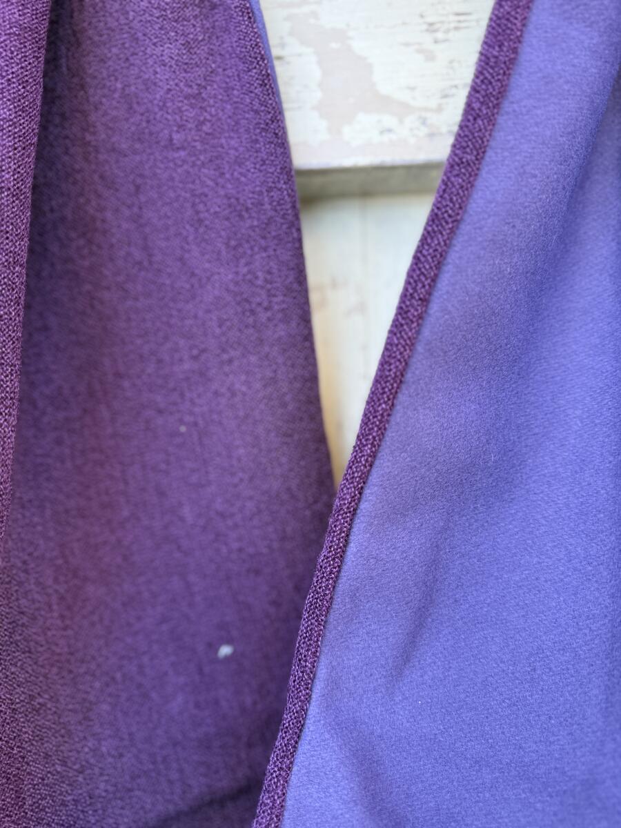 Sciarpa melanzana e viola