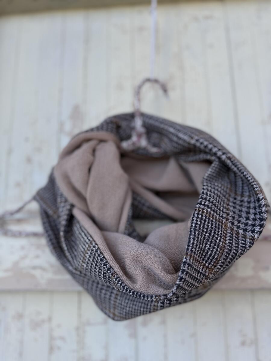 Sciarpa principe di Galles e beige