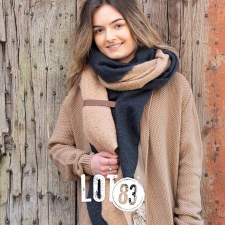 SCIARPA FEM TWIN NERO - CAMMELLO