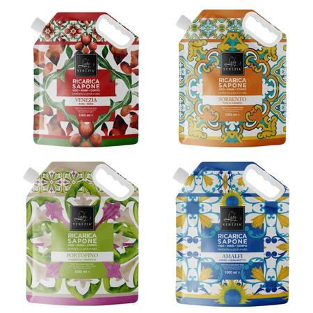 LADY VENEZIA RICARICA SAPONE MANI 1 LT (Confezione da 32 pezzi)