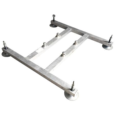 Base in alluminio per truss americana