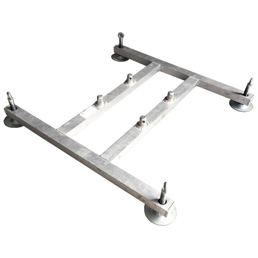 Base in alluminio per truss americana