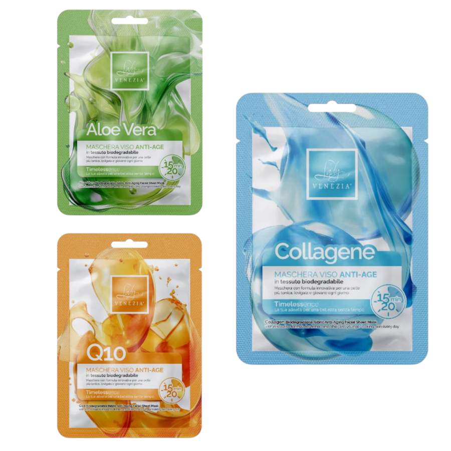 LADY VENEZIA MASCHERE VISO ANTI-AGE (Confezione da 24 pezzi) 